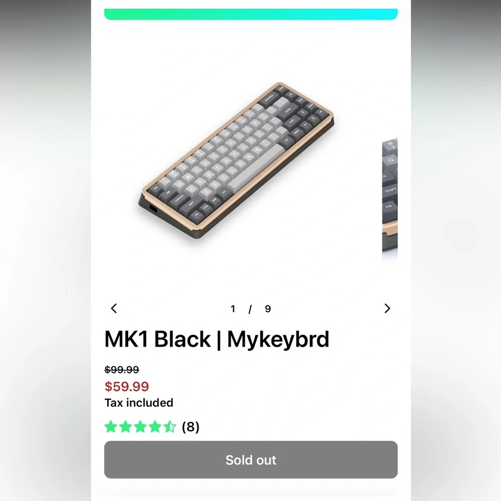 BRAND NEW MK1 Black | Mykeyboard